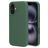 Mobiparts iPhone 16 Silikoni Suojakuori - Forest Green