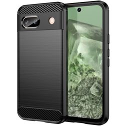 Mobigear Brushed Slim Google Pixel 8a TPU flessibile Back cover - Nero