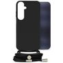 Mobilize Lanyard Gelly Samsung Galaxy A25 Joustava TPU Suojakuori kaulanauhalla - Musta