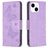 Mobigear Butterfly iPhone 15 Wallet case - Purple