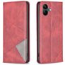 Mobigear Rhombus slim Samsung Galaxy A05 Wallet case - Red