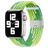 Mobigear Braided Correa Nylon Cierre de clip para Apple Watch - 49/46/45/44 mm - Verde lima