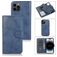 Mobigear Wallet iPhone 15 Pro Max Funda tipo libro 2 en 1 con carcasa extraíble Cartera - Azul oscuro