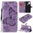 Mobigear Butterfly Samsung Galaxy A21s Wallet case - Purple