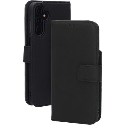 Mobiparts Wallet Samsung Galaxy A15 Ægte læder Pungetui med Seddelrum - Sort