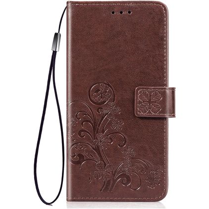 Mobigear Clover Huawei P40 Pro Lompakkokotelo + Setelitasku - Ruskea