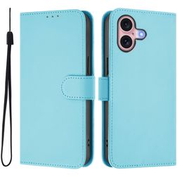 Mobigear Urban Wallet iPhone 16 Funda tipo libro Cartera - Azul