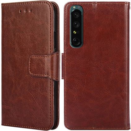 Mobigear Wallet Sony Xperia 1 IV Wallet case - Brown