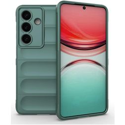 Mobigear Bumpy Samsung Galaxy S26 Fleksibel TPU Bagsidecover - Mørkegrøn
