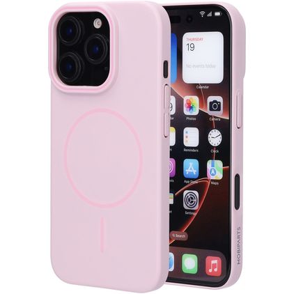 Mobiparts Slim Line iPhone 16 Pro MagSafe Hard Case Back cover - Blush Pink