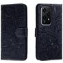 Mobigear Flowers HONOR 200 Lite Plånboksfodral med sedelfack - Mörkblå