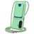 Mobigear Lanyard Card Samsung Galaxy A57 Silicone Cover con cordino e portacarte - Verde