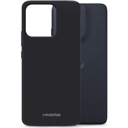 Mobilize Rubber Gelly Motorola Moto G56 TPU flexível Capa traseira - Preto