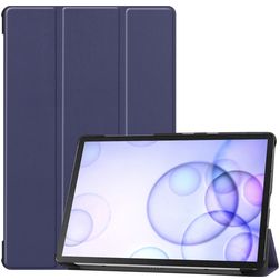 Mobigear Tri-Fold Samsung Galaxy Tab S6 Funda tipo libro - Azul oscuro