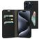 Mobiparts Classic Wallet iPhone 15 Pro Max Pungetui med Seddelrum - Sort