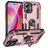 Mobigear Armor Ring iPhone 16 Plus Hard Case Back cover Shockproof with Ring Holder - Rose Gold