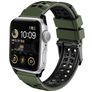 Mobigear Aero Armor Silicone Apple Watch Strap Buckle closure - 49/46/45/44 mm - Army Green