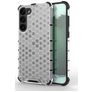 Mobigear Honeycomb Samsung Galaxy S23 Plus Funda Plástico rígido Carcasa Antigolpes - Blanco