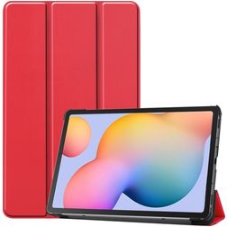 Mobigear Tri-Fold Samsung Galaxy Tab S6 Lite Knížkové pouzdro - Červená