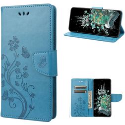 Mobigear Butterfly OnePlus 10T Wallet case - Blue