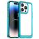 Mobigear Crystal iPhone 15 Pro Max Funda Plástico rígido Carcasa - Transparente / Turquesa