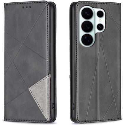 Mobigear Rhombus Slim Samsung Galaxy S26 Ultra Capa livro - Preto