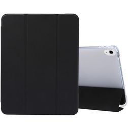 Mobigear Tri-Fold Gel iPad Air 5 (2022) TPU / Kunstlæder Pungetui + Stylus-holder - Sort