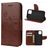 Mobigear Flowers iPhone 12 Mini Cover a libro portafoglio - Marrone