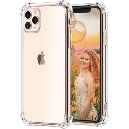 Mobigear Cushion Transparentní iPhone 11 Pro Flexibilní TPU Zadní kryt - Průhledná