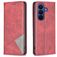 Mobigear Rhombus Slim Samsung Galaxy S26 FE Plånboksfodral - Röd