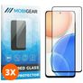 Mobigear Premium HONOR X8 Cristal templado Protector de pantalla - Compatible con fundas - Negro (pack de 3)