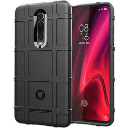 Mobigear Rugged Shield Xiaomi Mi 9T Pro Joustava TPU Suojakuori Iskunkestävä - Musta