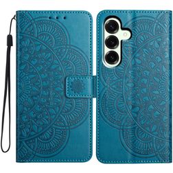 Mobigear Mandala Samsung Galaxy A17 Lompakkokotelo + Setelitasku - Sininen