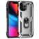 Mobigear Armor Ring iPhone 13 Pro Fodral Hårdplast Skal Stötsäkert med ringhållare - Silver