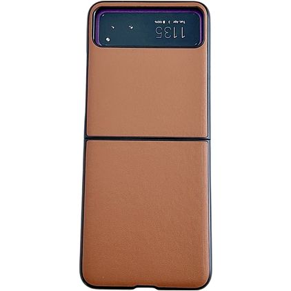 Mobigear Excellent Motorola Razr 40 Funda Plástico rígido Carcasa - Marrón