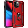 Mobigear Armor Ring iPhone 13 Pro Max Hard Case Back cover Shockproof with Ring Holder - Red