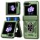 Mobigear Armor ring Samsung Galaxy Z Flip 6 Plástico rígido Capa traseira Antichoque com anel - Verde
