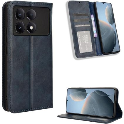Mobigear Sensation POCO X6 Pro Capa livro Carteira - Azul