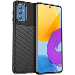 Mobigear Groove Samsung Galaxy M52 TPU flexible Carcasa - Negro