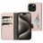 Mobiparts Classic Wallet iPhone 15 Pro Pungetui med Seddelrum - Lyserød