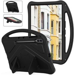 Mobigear AeroArmor Samsung Galaxy Tab S10 Ultra Funda infantil para tablet con asa + Portalápices - Negro