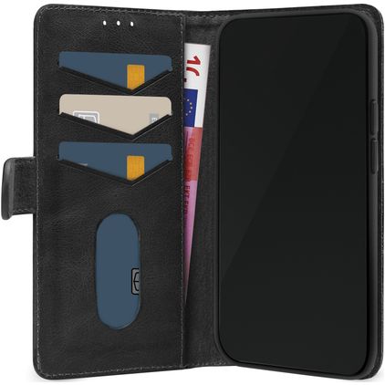 Mobilize Premium Gelly Wallet iPhone 12 Pro Lompakkokotelo + Setelitasku - Musta