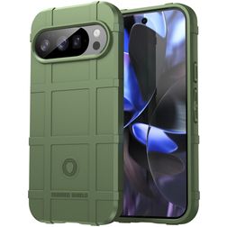 Mobigear Rugged Shield Google Pixel 10 Pro Elastyczne TPU Etui plecki Wstrząsoodporne - Zielony