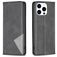 Mobigear Rhombus Slim iPhone 16 Pro Max Funda tipo libro - Negro