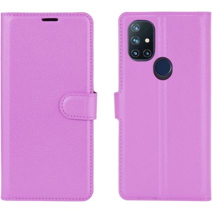 Mobigear Classic OnePlus Nord N10 5G Wallet case - Purple