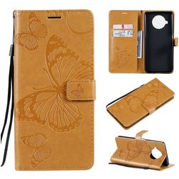 Mobigear Butterfly Xiaomi Mi 10T Lite Funda tipo libro Cartera - Coñac