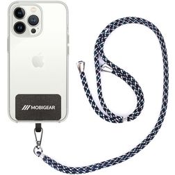 Mobigear Lanyard Universellt justerbart mobilband - Svart / Vit / Grön