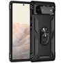 Mobigear Armor Ring Google Pixel 6 Hårdt Bagsidecover Stødsikkert med ringholder - Sort