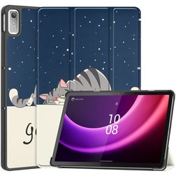 Mobigear Tri-Fold Lenovo Tab P11 Gen 2 Knížkové pouzdro - Lazy Cat