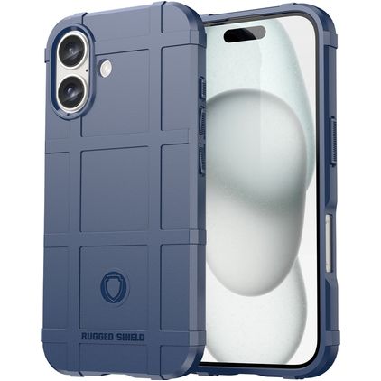 Mobigear Rugged Shield iPhone 16 Flexibel TPU Skal Stötsäkert - Blå